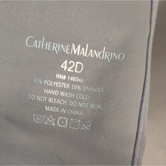 Catherine Malandrino Floral Plunge Floral Padded Bra Back Clasp EUC SZ 42D - Picture 4 of 5